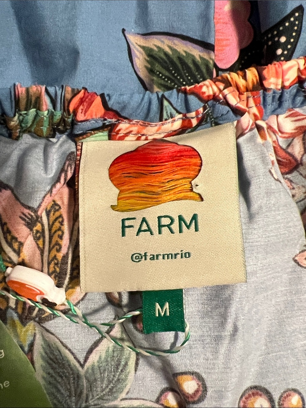 Farm Rio Wonderful Bouquet Blue Maxi Sleeveless Dress - Picture 7 of 10
